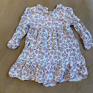 Floral Kids Dress - Pink and White